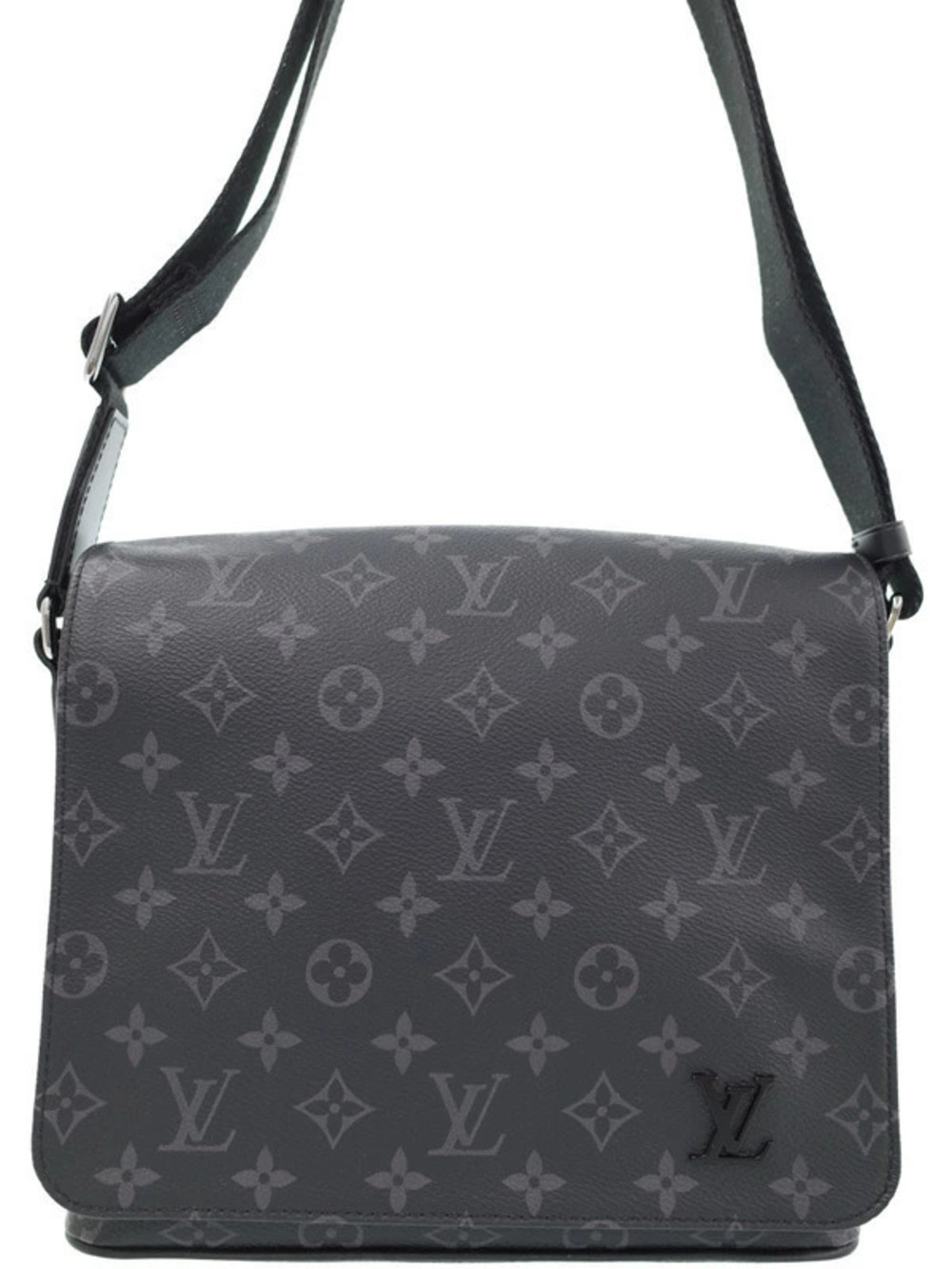 Louis Vuitton Monogram Eclipse Black District NM Shoulder Bag
